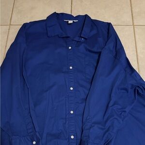 Old Navy, blue button up boyfriend shirt